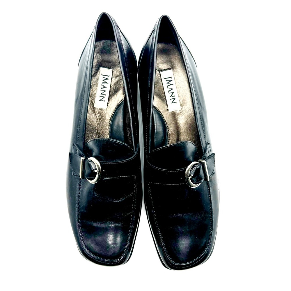 JMann Paar Handmade Black Leather Womens Luxury Loafer Size 9 NWOT